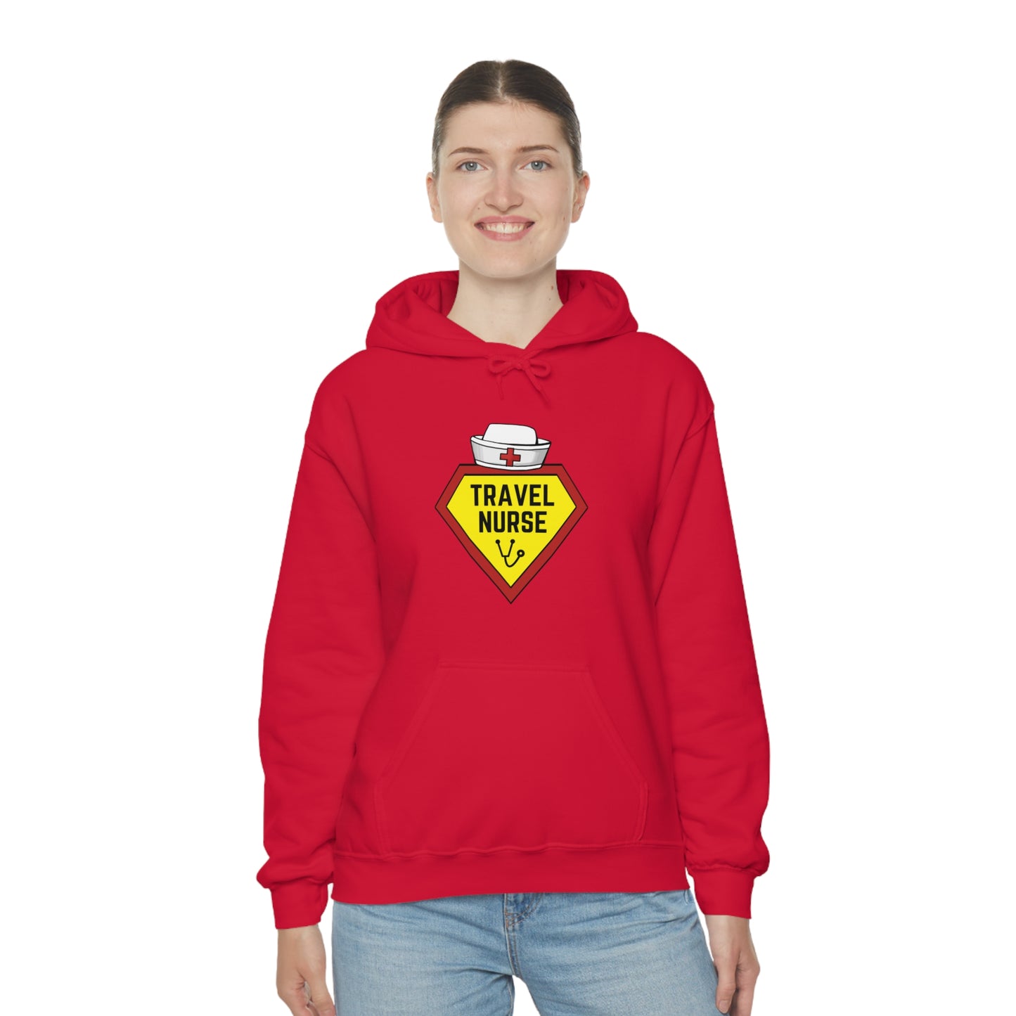 Travel Nurse Hero Unisex Heavy Blend™ Hooded Sweatshirt