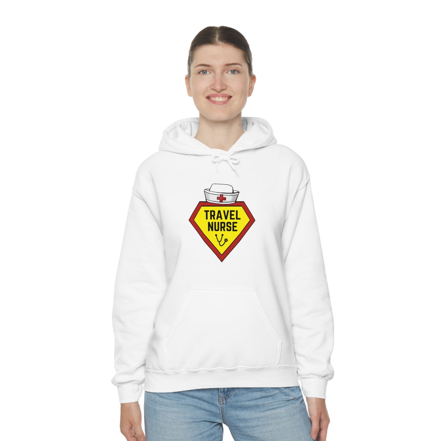 Travel Nurse Hero Unisex Heavy Blend™ Hooded Sweatshirt