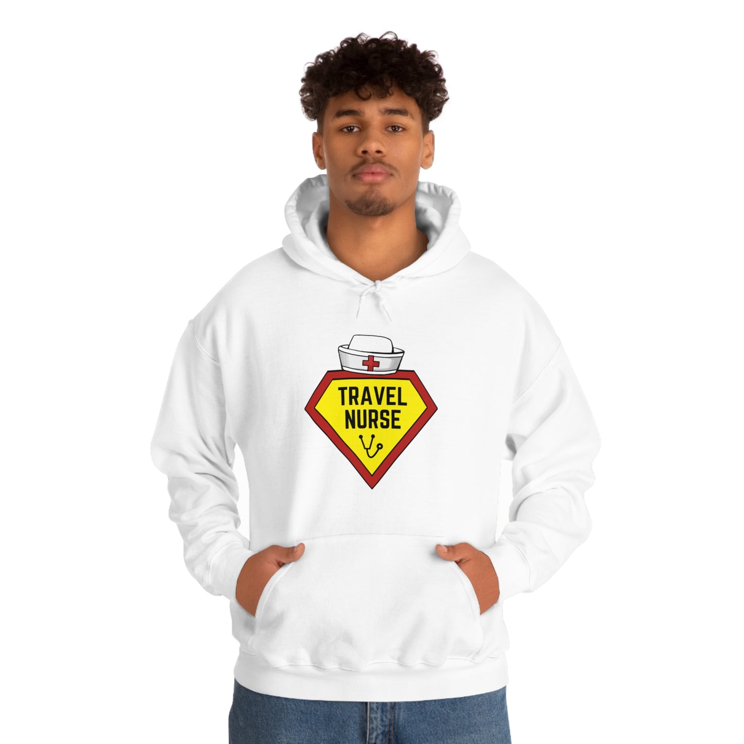 Travel Nurse Hero Unisex Heavy Blend™ Hooded Sweatshirt