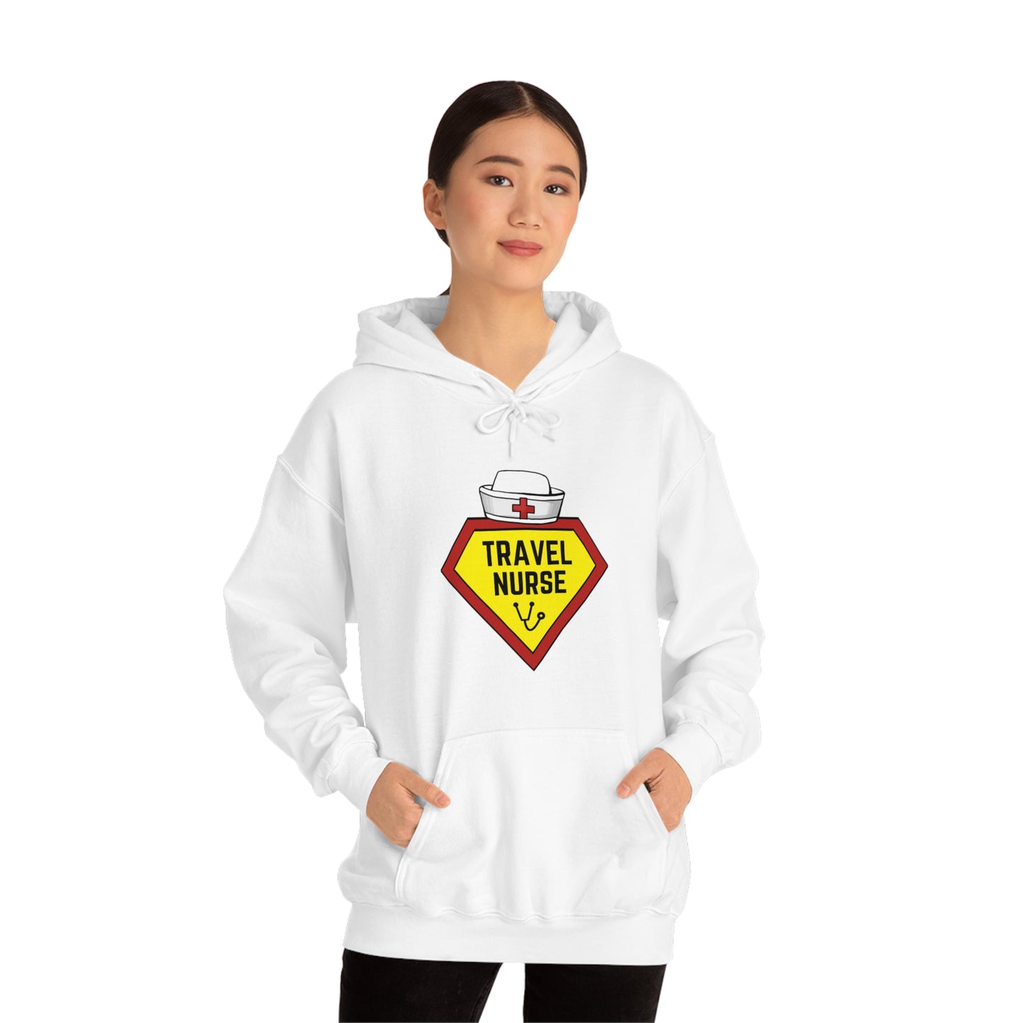 Travel Nurse Hero Unisex Heavy Blend™ Hooded Sweatshirt