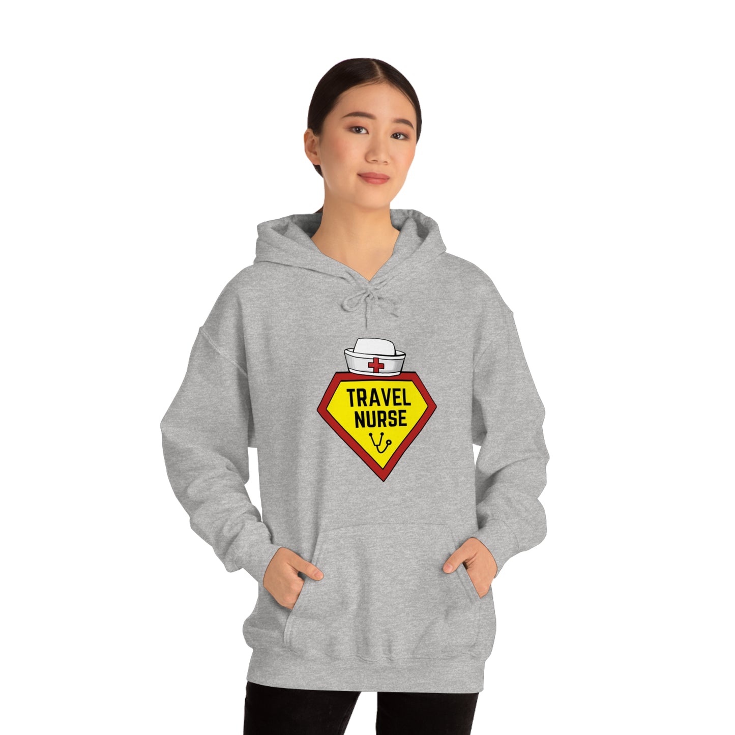 Travel Nurse Hero Unisex Heavy Blend™ Hooded Sweatshirt