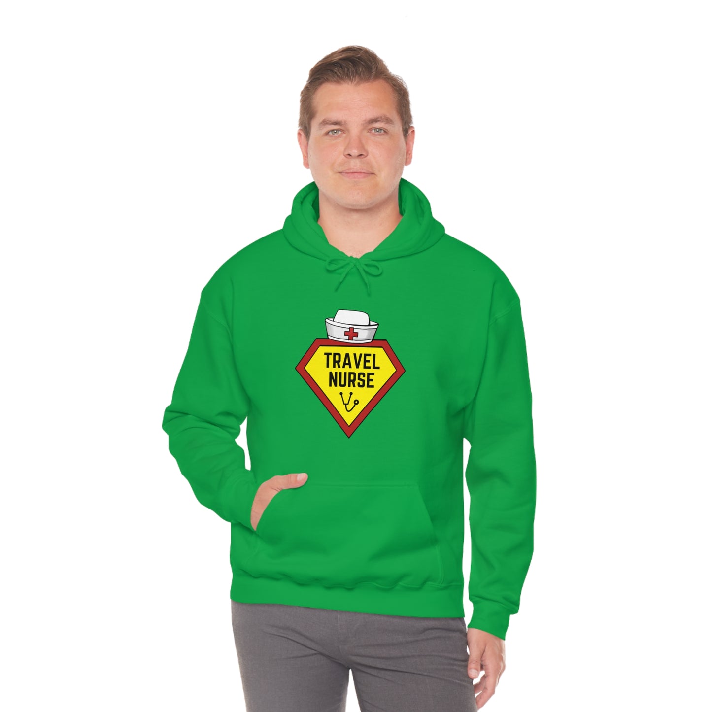 Travel Nurse Hero Unisex Heavy Blend™ Hooded Sweatshirt