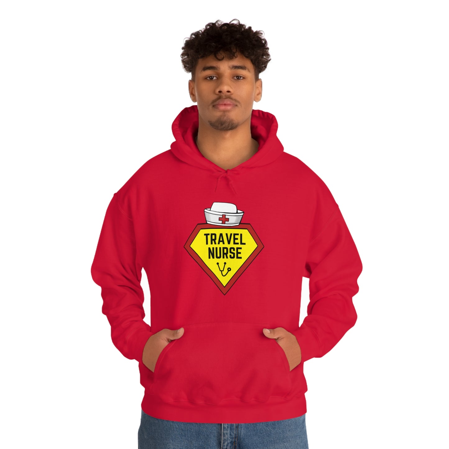 Travel Nurse Hero Unisex Heavy Blend™ Hooded Sweatshirt