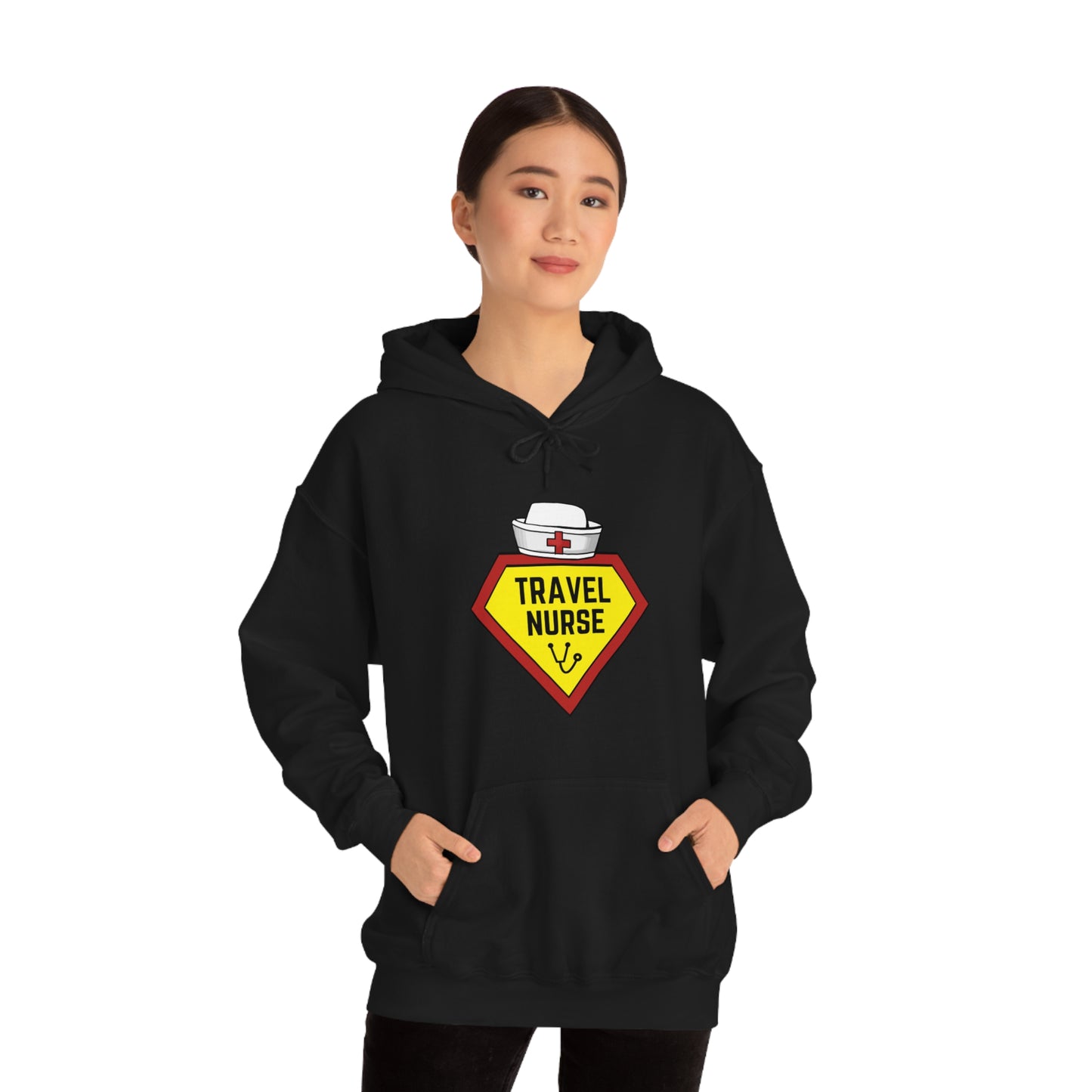 Travel Nurse Hero Unisex Heavy Blend™ Hooded Sweatshirt