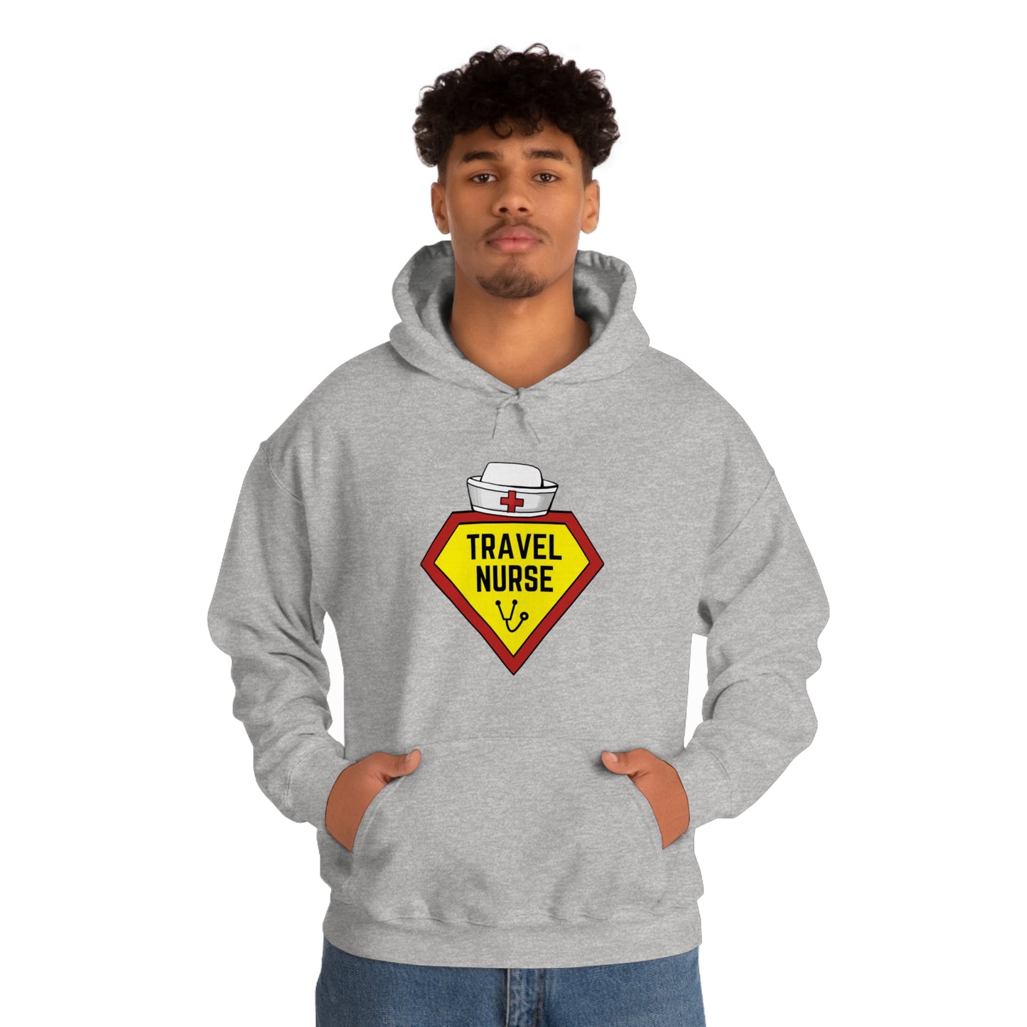 Travel Nurse Hero Unisex Heavy Blend™ Hooded Sweatshirt