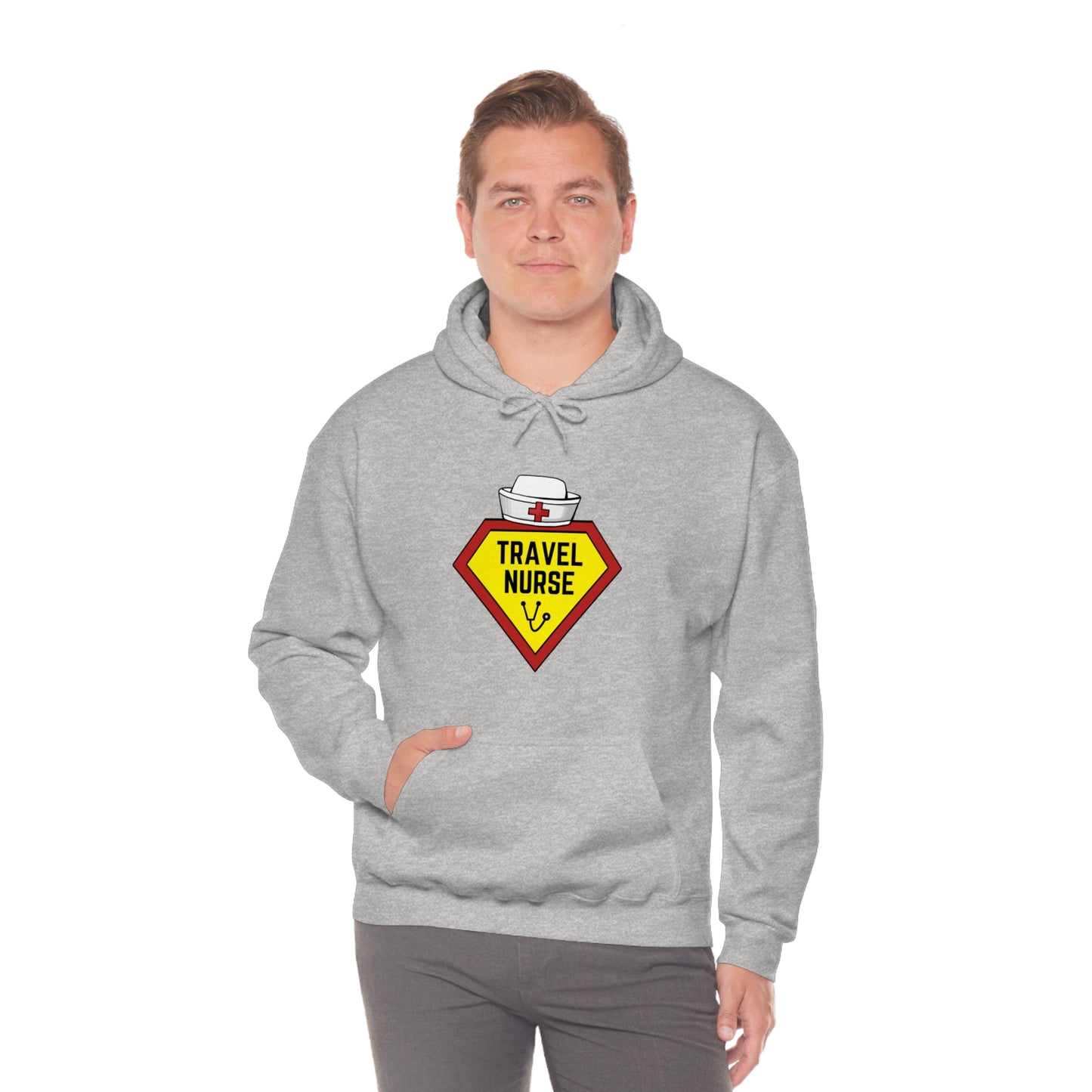 Travel Nurse Hero Unisex Heavy Blend™ Hooded Sweatshirt