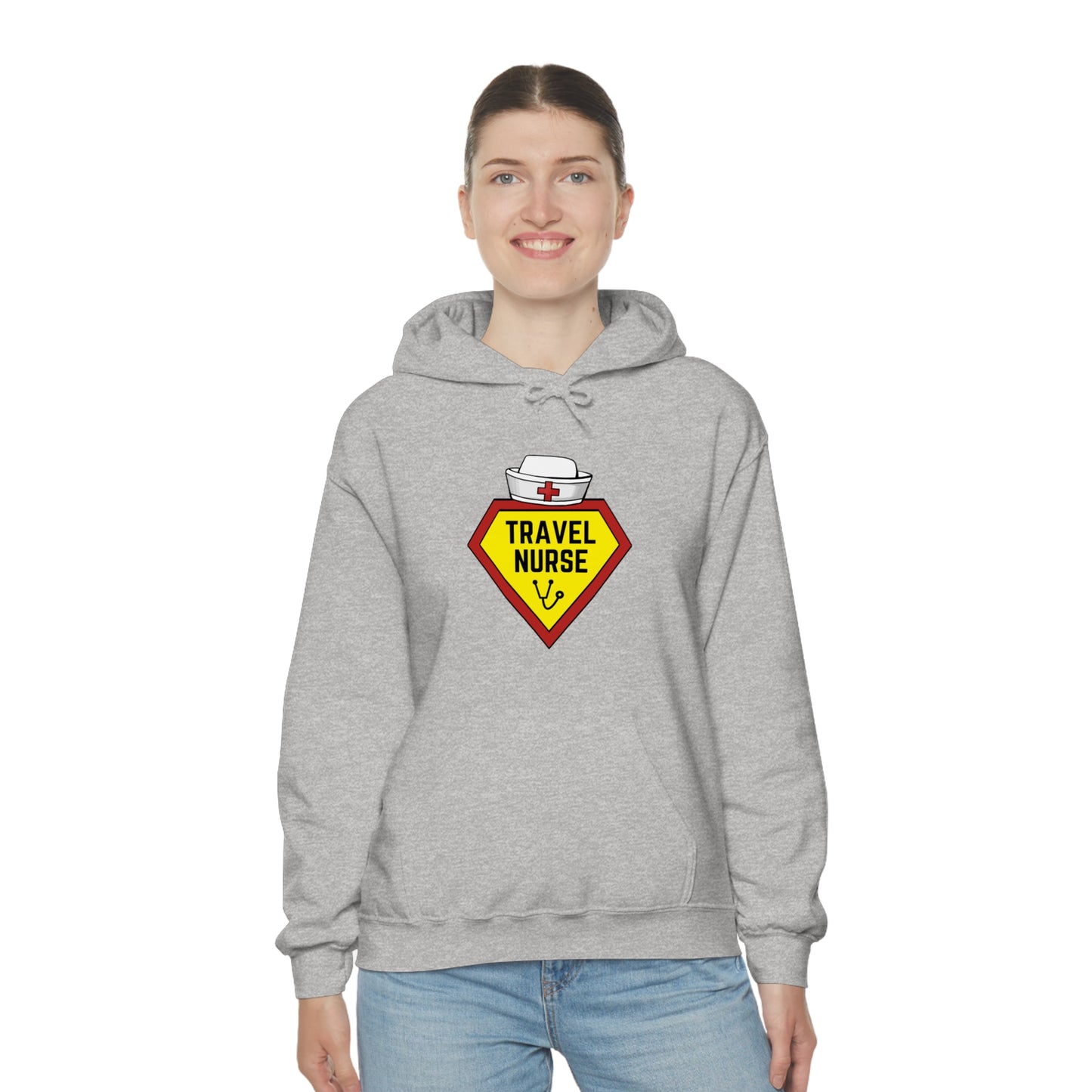 Travel Nurse Hero Unisex Heavy Blend™ Hooded Sweatshirt