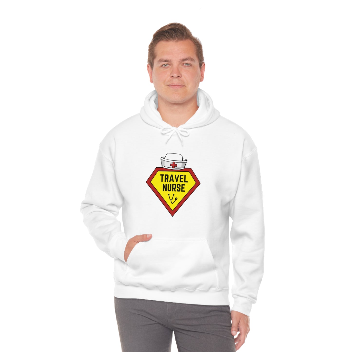 Travel Nurse Hero Unisex Heavy Blend™ Hooded Sweatshirt