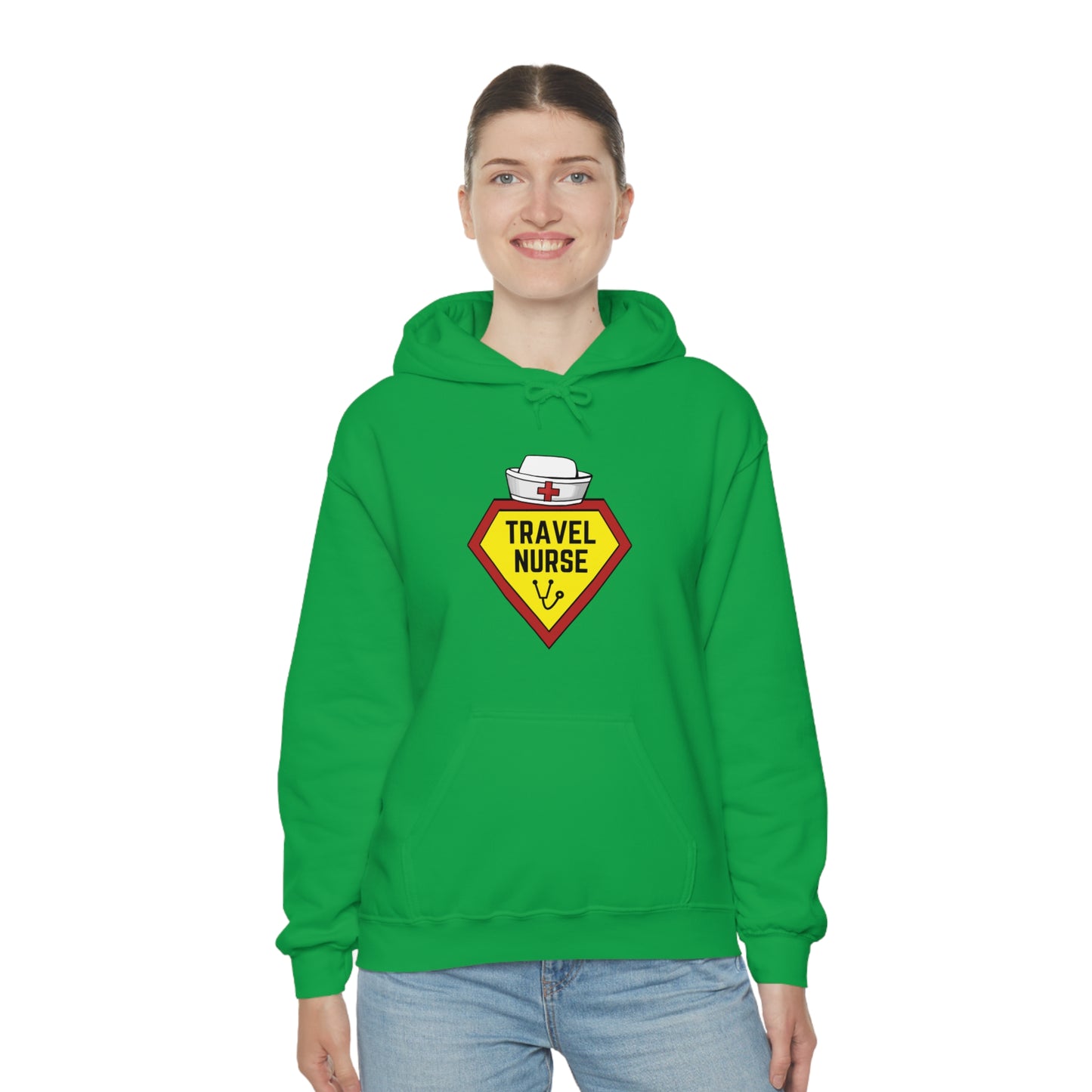 Travel Nurse Hero Unisex Heavy Blend™ Hooded Sweatshirt