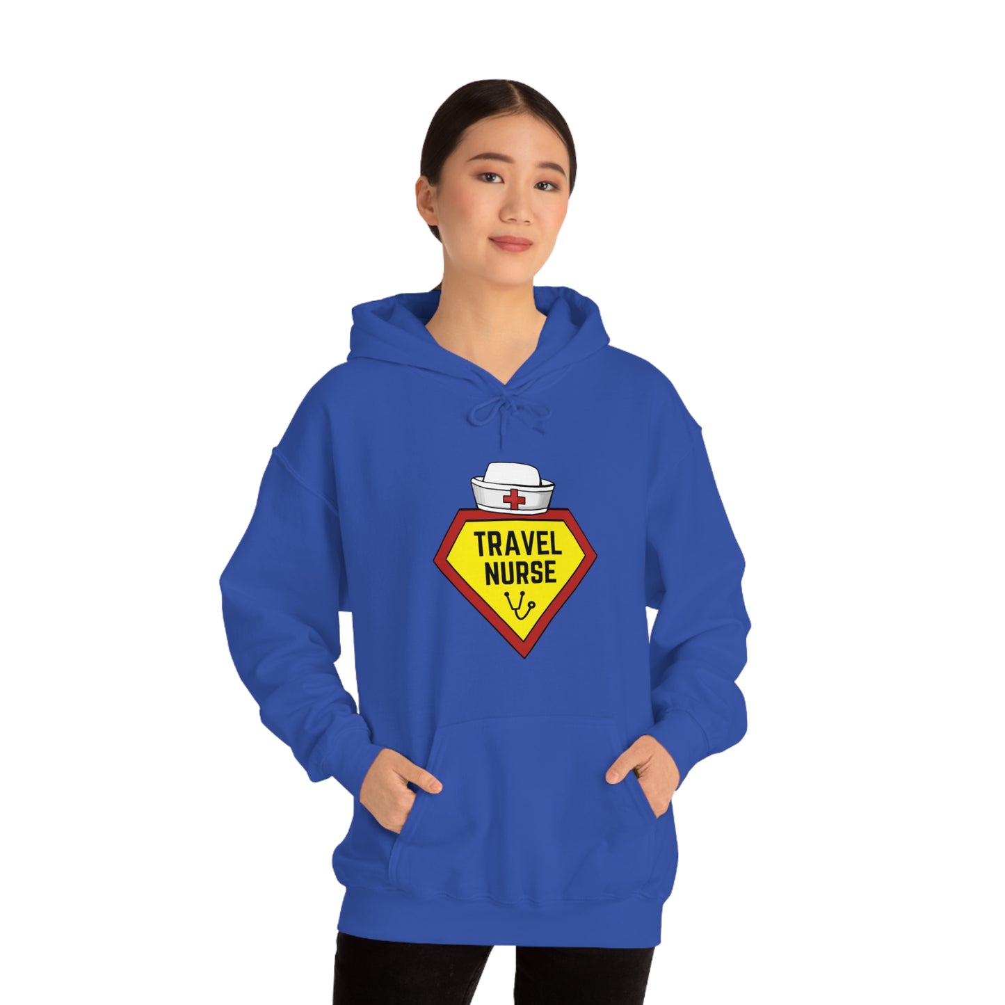 Travel Nurse Hero Unisex Heavy Blend™ Hooded Sweatshirt