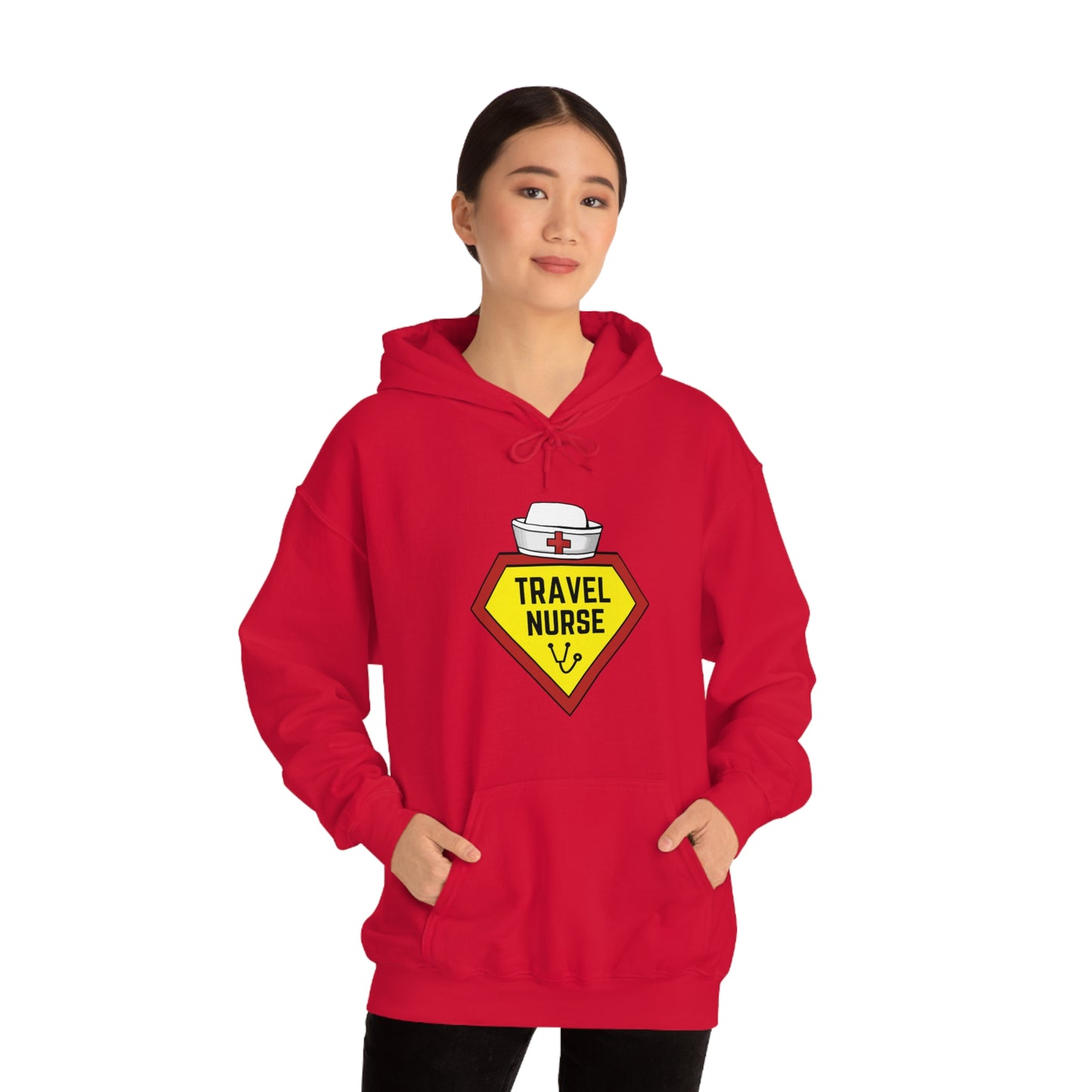 Travel Nurse Hero Unisex Heavy Blend™ Hooded Sweatshirt