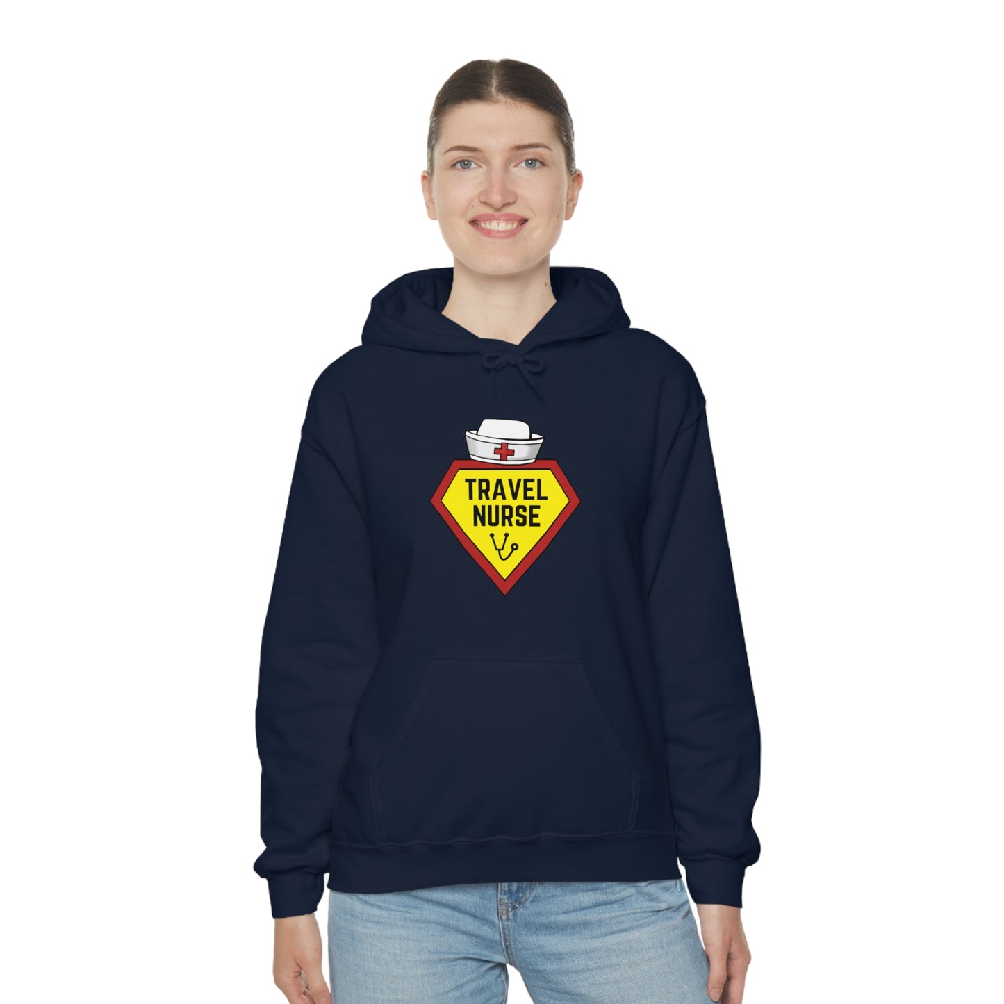 Travel Nurse Hero Unisex Heavy Blend™ Hooded Sweatshirt