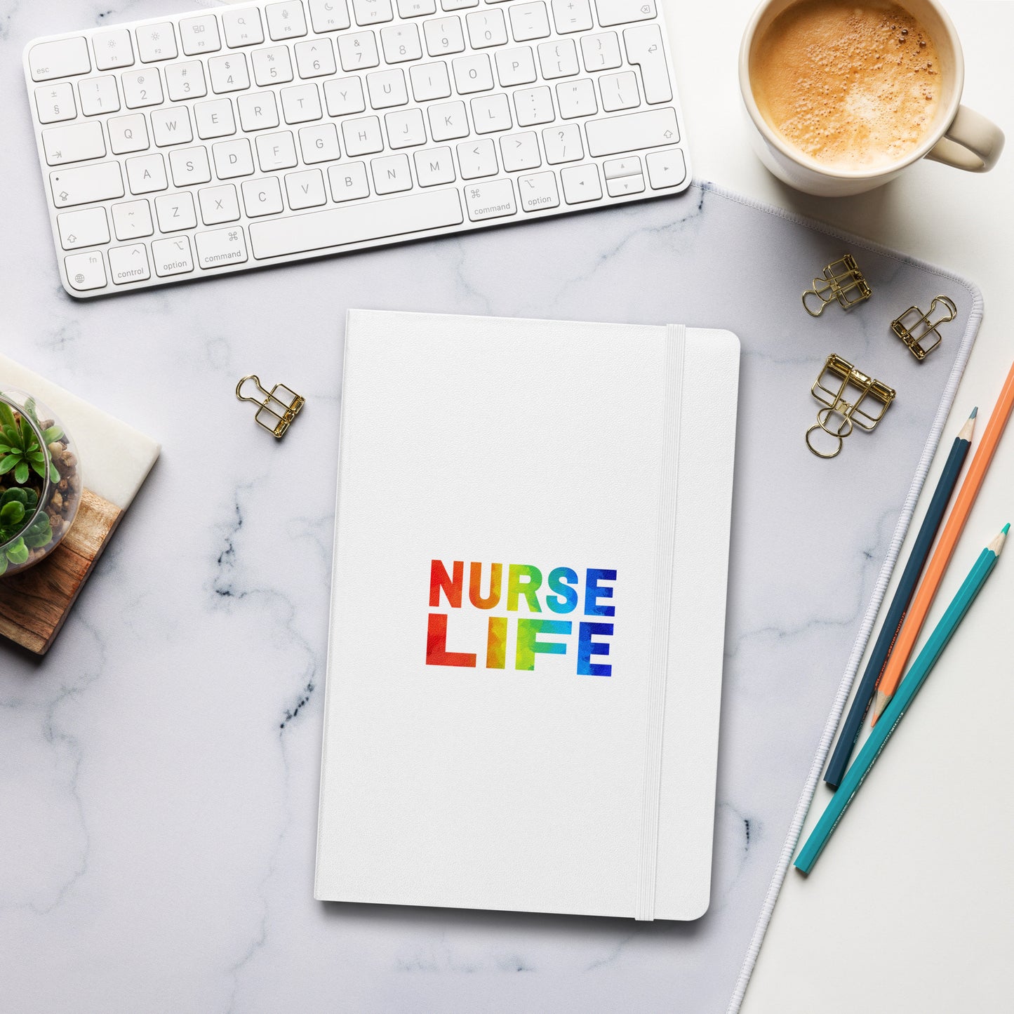 Nurse Life Pride Hardcover bound notebook