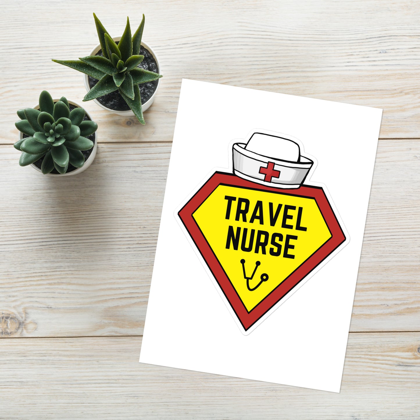 Travel Nurse Hero Sticker sheet